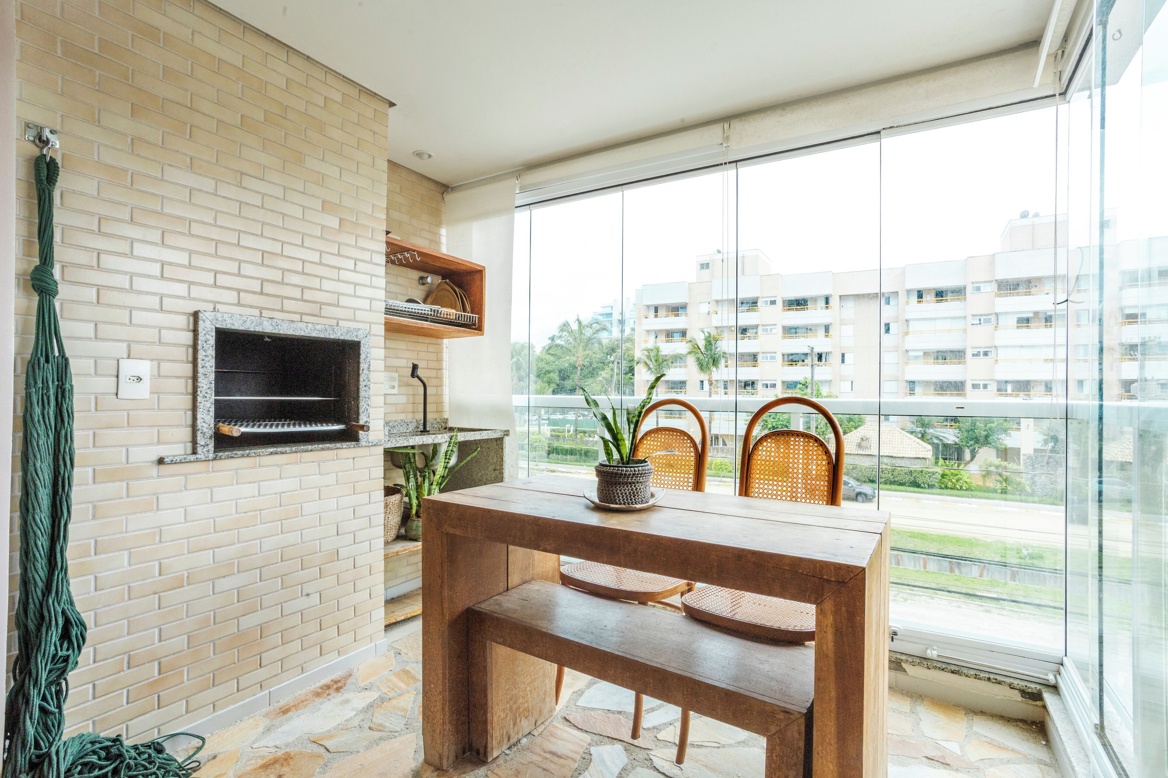 Apartamento superior, vista para o pátio | Parte interna