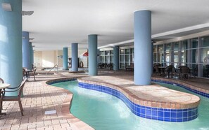 Indoor pool, a heated pool - Oceanfront Myrtle Beach Suites with Balcony, Indoor Pool, Lazy River & Hot Tub (Myrtle Beach)