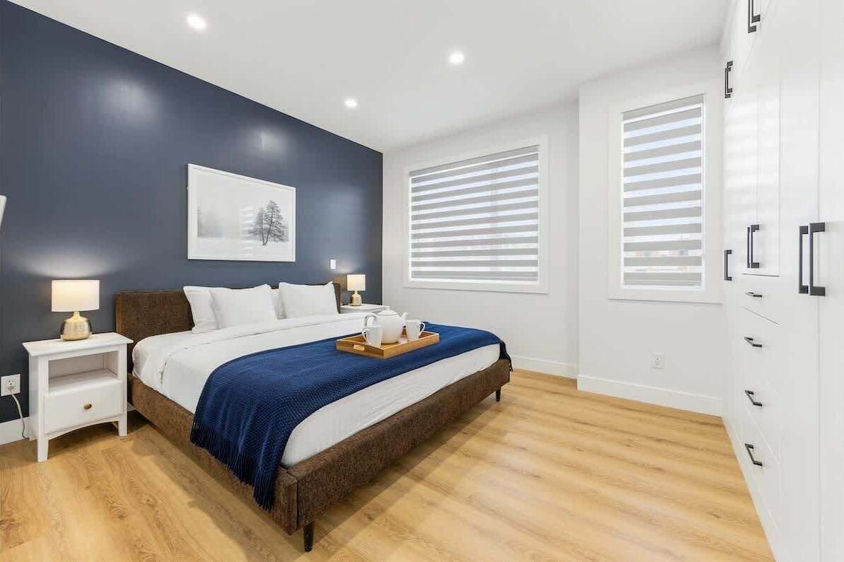 2 bedrooms, iron/ironing board, travel crib, WiFi