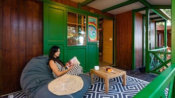 Family Bungalow, 2 Bedrooms, Garden View | Terrace/patio