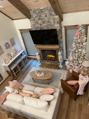 Chalet, Multiple Beds, Hot Tub, Garden View (Little Haven Chalet) | Living area - Little Haven Chalet (Pigeon Forge)