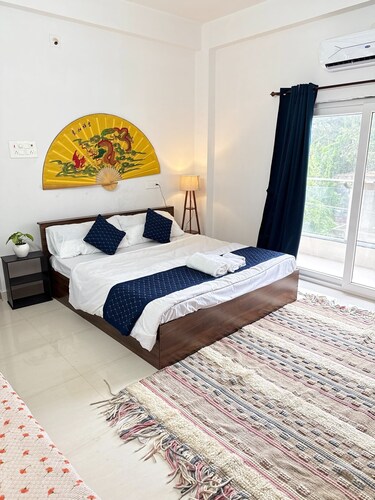 A modern, artsy 2BHK with a splash of boho charm.