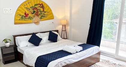 A modern, artsy 2BHK with a splash of boho charm.