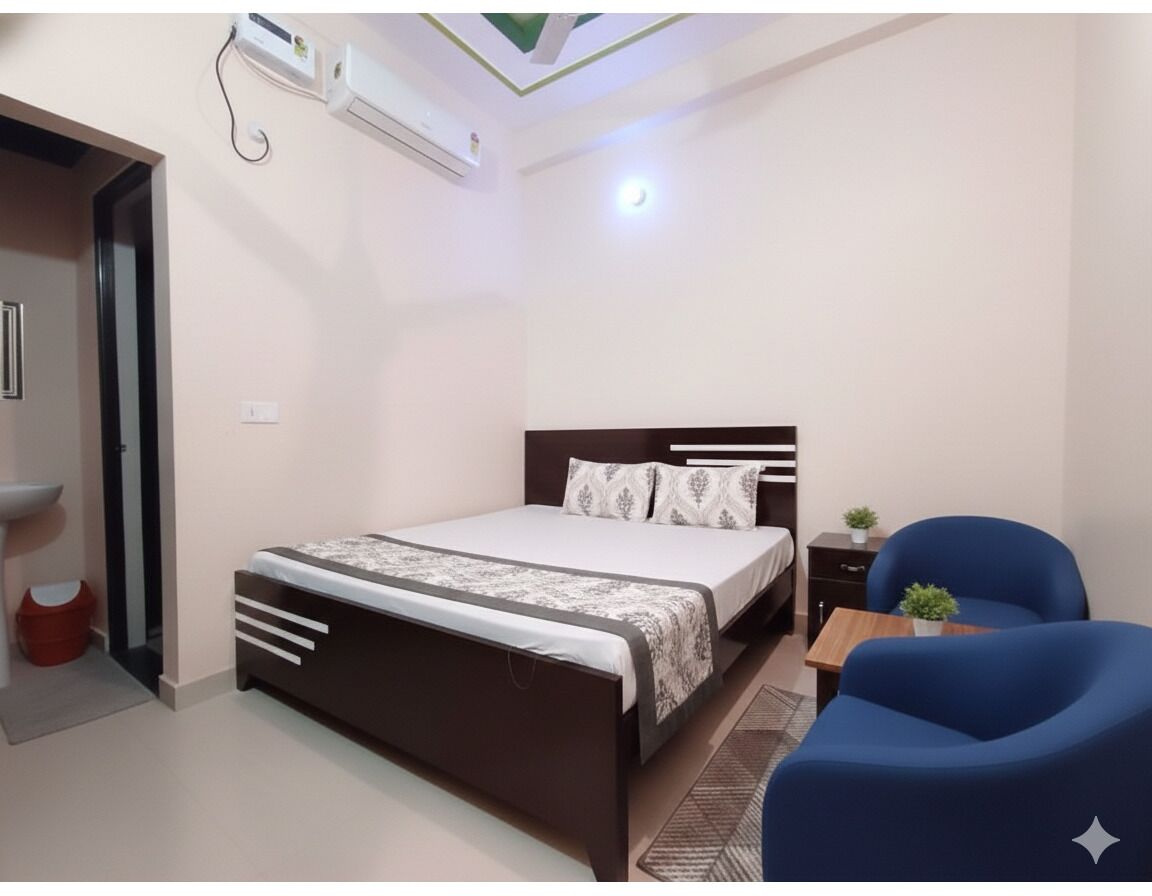 Chambre Double Deluxe, vue ville | Coffres-forts dans les chambres, bureau