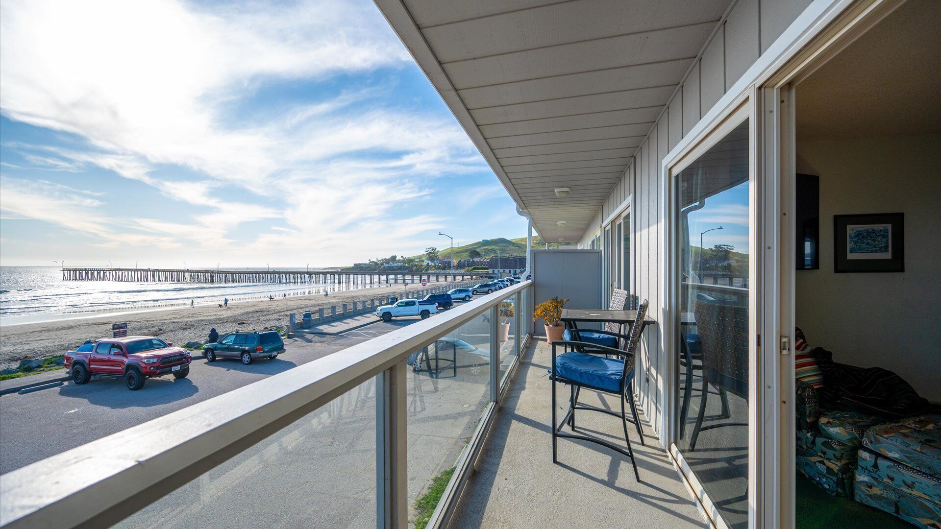 Relax on your private balcony with stunning ocean views, watching waves crash below while enjoying morning coffee