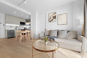 Deluxe Apartment, 2 Bedrooms, 2 Bathrooms | Living area - Chic Brooklyn Stay Steps to G Train  (Brooklyn)