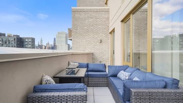 Premier-penthouselejlighed - 3 soveværelser - balkon | Balkon