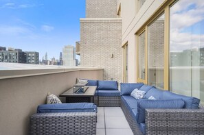 Premier Penthouse, 3 Bedrooms, Balcony | Balcony - Chic Brooklyn Stay Steps to G Train  (Brooklyn)