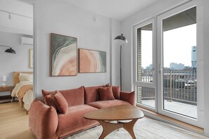 Deluxe Apartment, 2 Bedrooms, 2 Bathrooms | Living area - Chic Brooklyn Stay Steps to G Train  (Brooklyn)