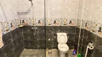 Serviettes fournies, savon, papier toilette