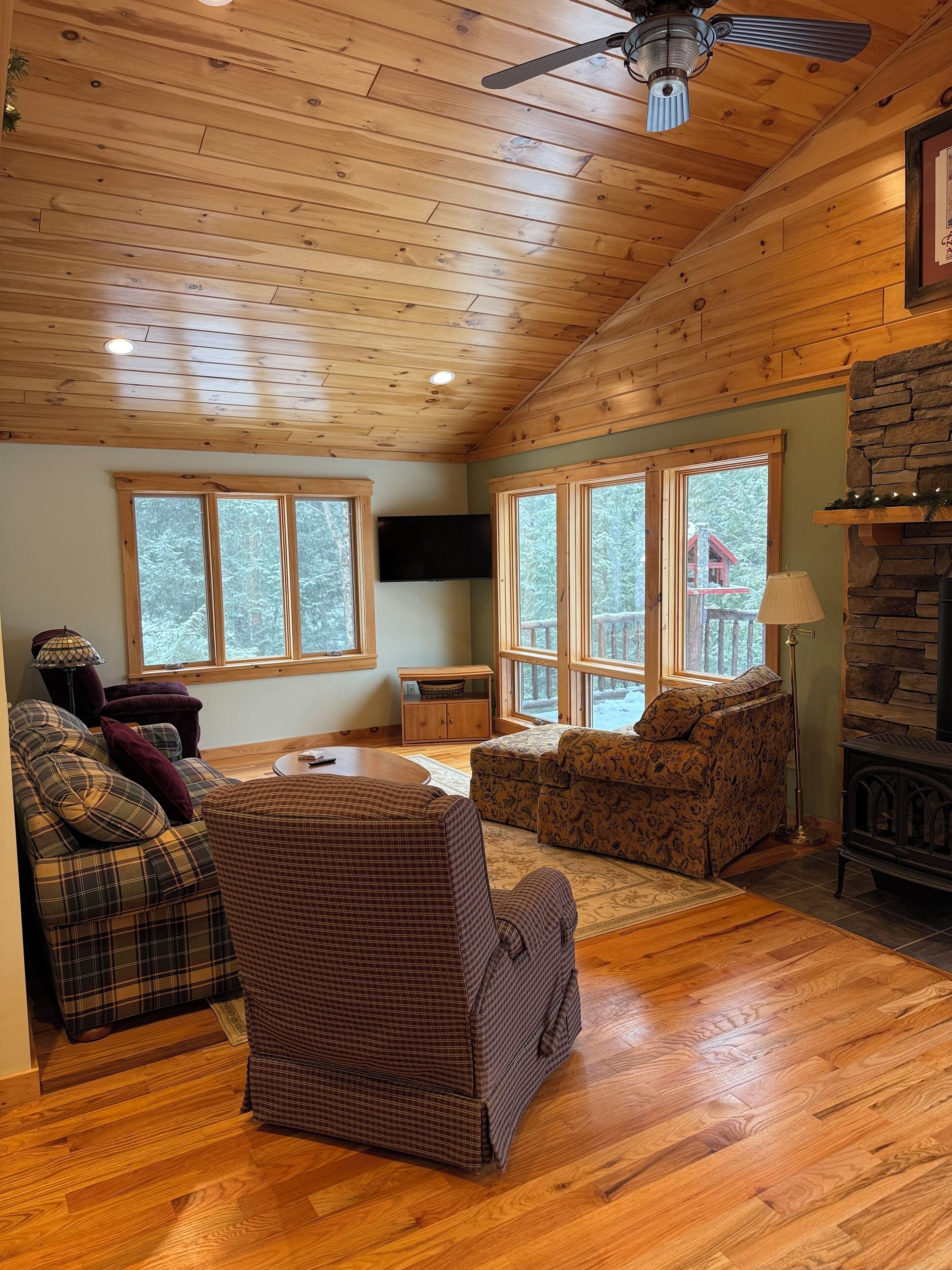 TV connectée, cheminée