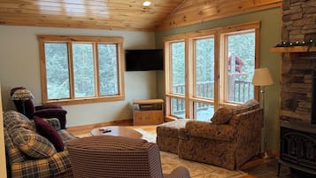 TV connectée, cheminée