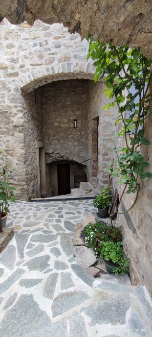 Property grounds - Mas Estrela-Lo Roc: its authentic charm, a space in the heart of the mas. (Bessèges)