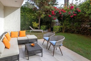 Family Apartment, Garden View | Terrace/patio - Private Garden Duplex in Voula by GHH (Voula)