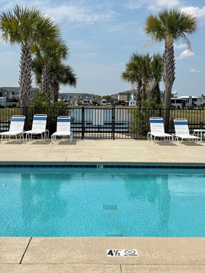 Outdoor pool, a heated pool - Full Hookups, 3 Pools,Back-In RV Lot,Pet Friendly-OWA, Foley Sports, Gulf Shores (Foley)