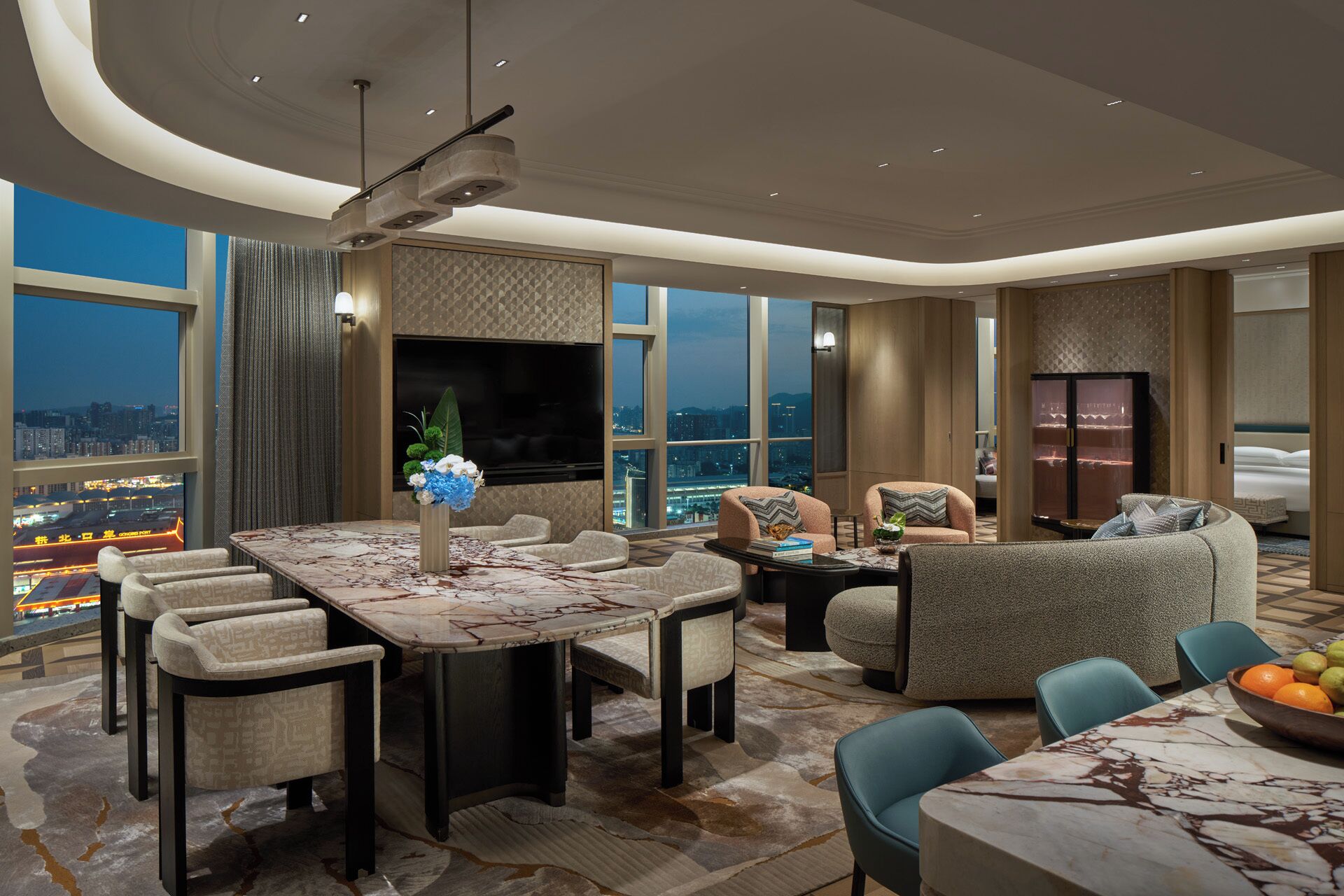 Suite Exécutive, 1 très grand lit, vue mer (Macau View) | Literie de qualité supérieure, couette en duvet d'oie, surmatelas