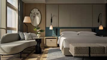 Premium bedding, down duvets, pillow-top beds, minibar