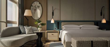 Executive-Suite, 1 King-Bett, Meerblick (Macau View) | Hochwertige Bettwaren, Daunenbettdecken, Pillowtop-Betten, Minibar