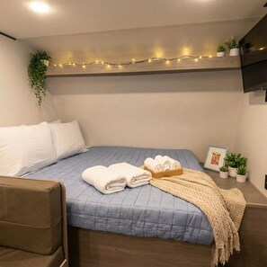 1 quarto, Wi-Fi de cortesia, roupa de cama