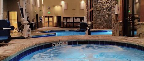 Indoor pool, outdoor pool