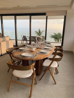 Dining - Oceanfront apartment, an oasis with spectacular views. (Bucerías)