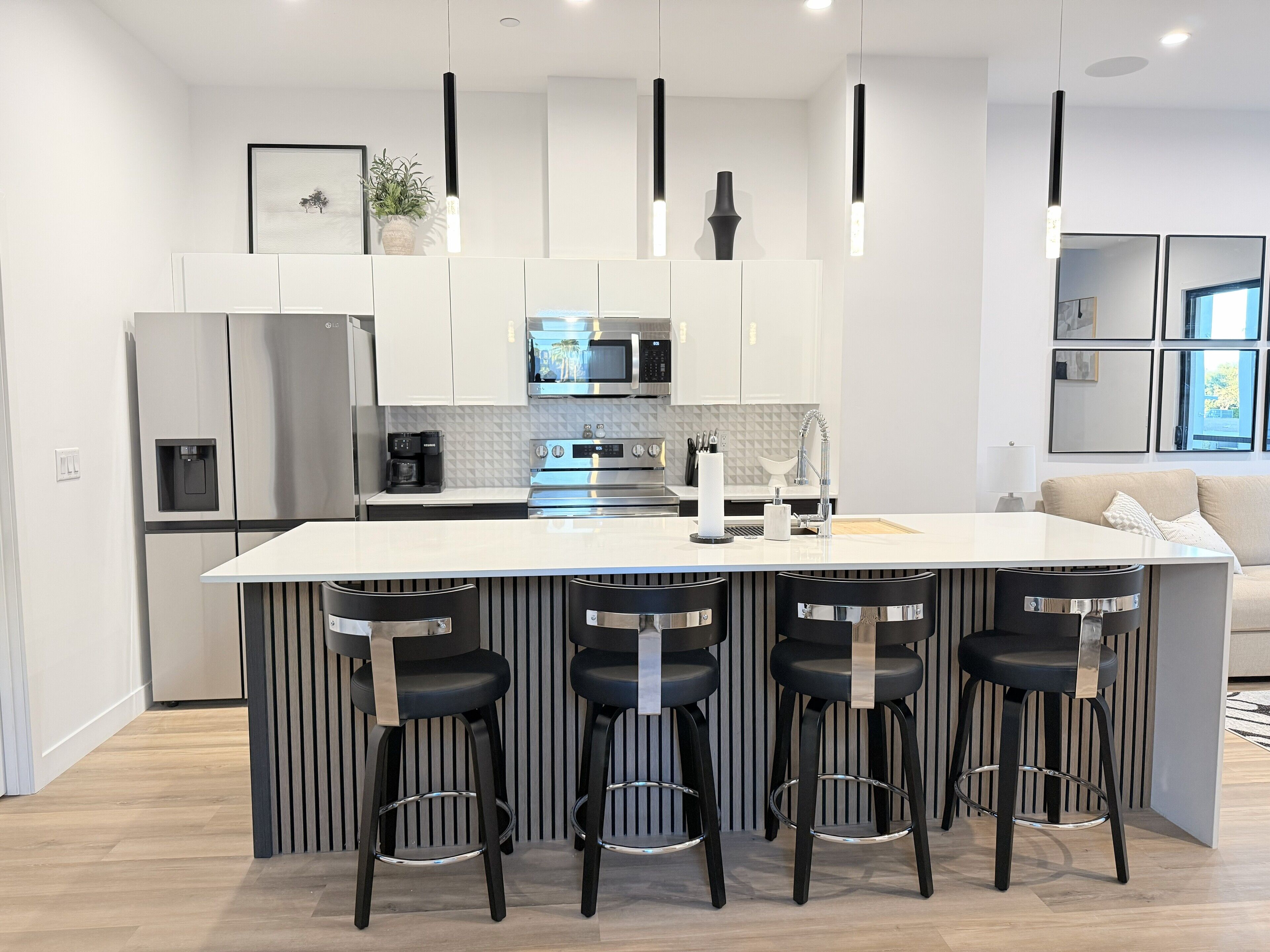 Microwave, oven, stovetop, dishwasher