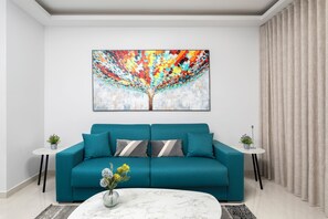 Apartment, City View | Living area - Chic Stylish Maisonette Near Tigne Point (Sliema)