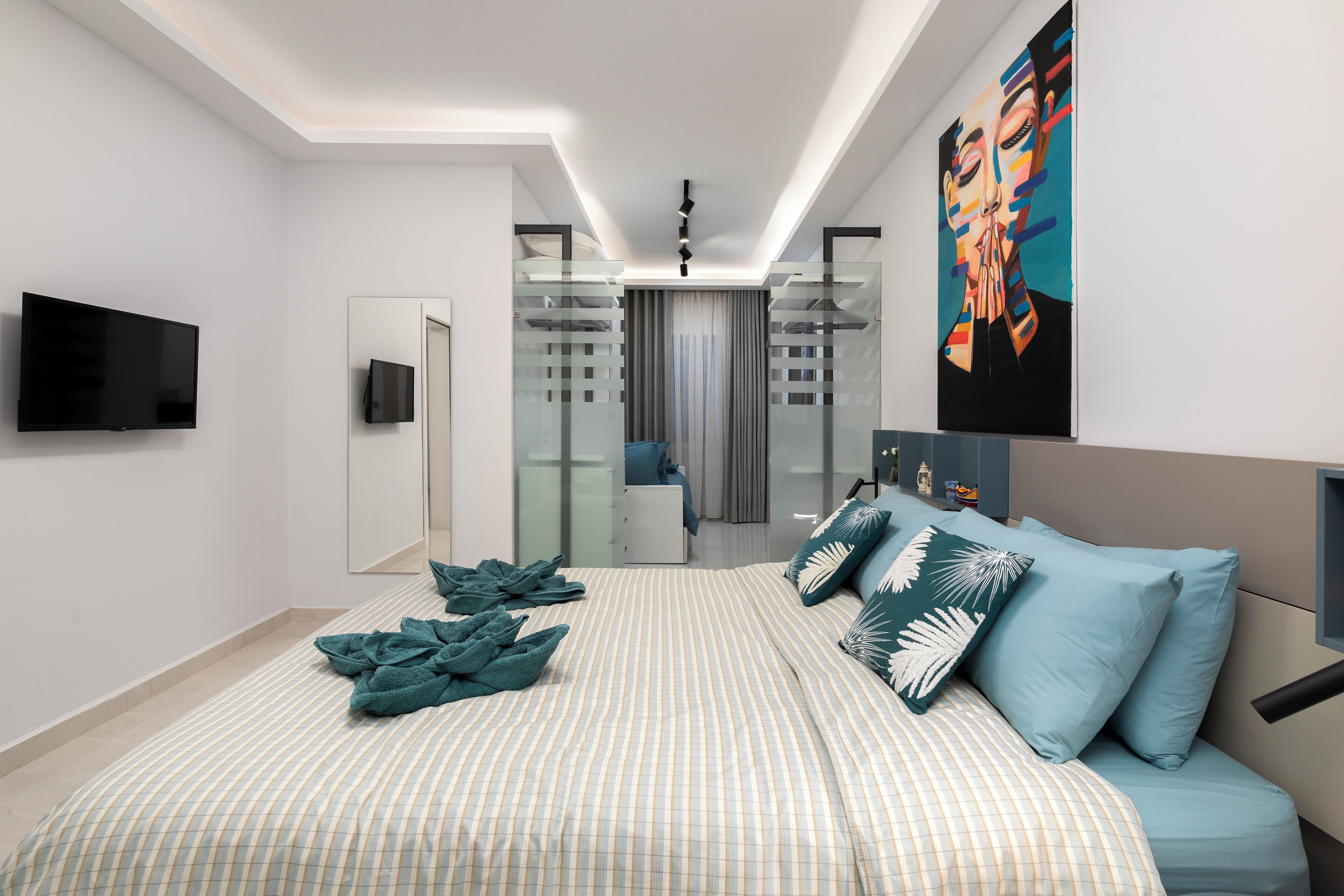 公寓, 城市景 | 遮光窗簾/窗簾、熨斗/熨衫板、免費 Wi-Fi