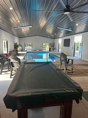 Indoor pool - 3-bedroom house in charming Mount Morris with an indoor heated pool. (Mount Morris)