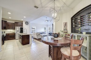 Dining - Luxury 5BR Retreat w/ Office, Wine Bar, Gym + Barn (Little Elm)