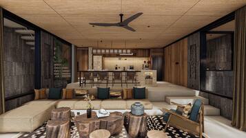 Luxury Villa, 3 Bedrooms, Pool View | Living area