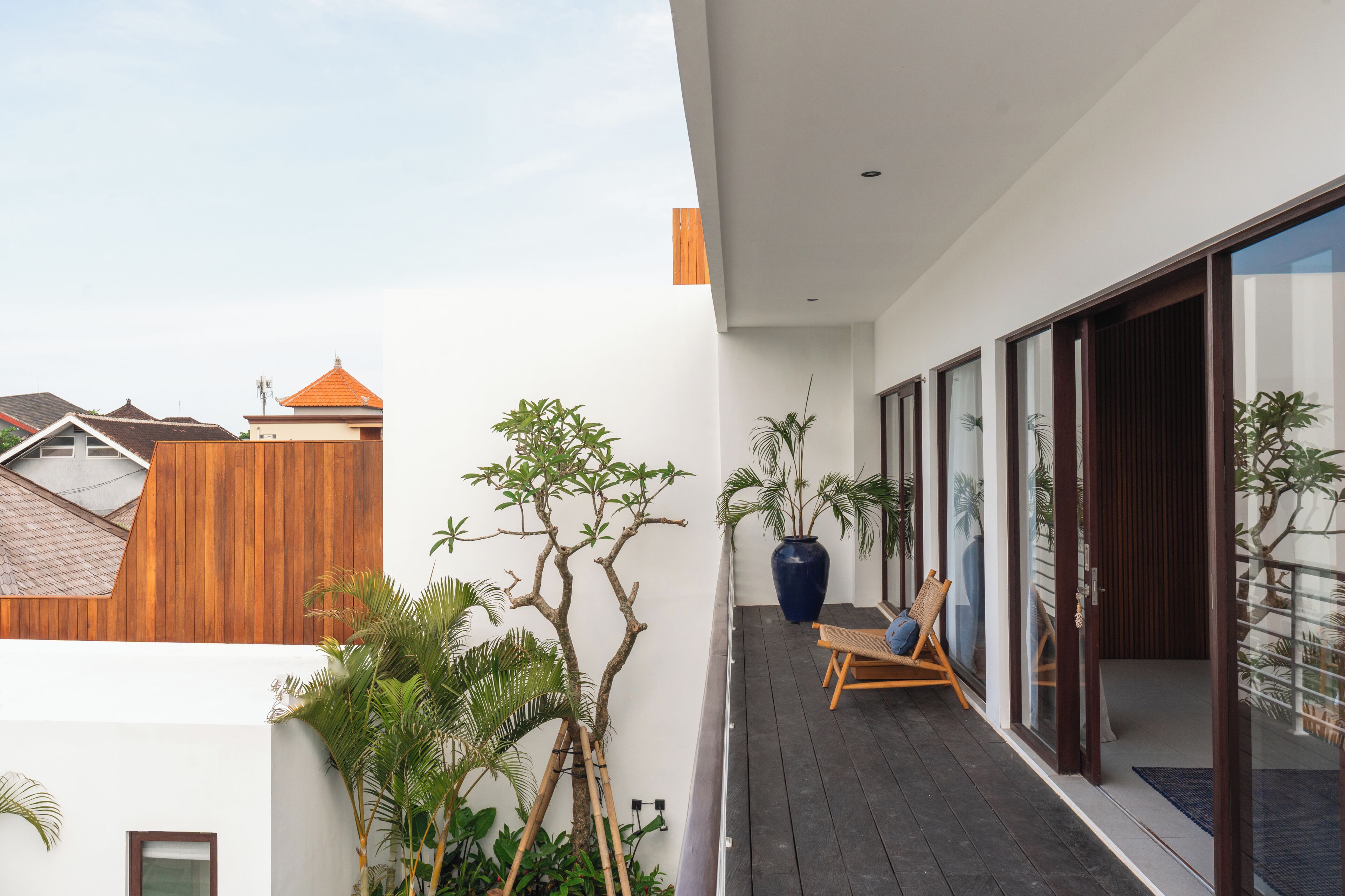 Deluxe villa, 6 slaapkamers, privézwembad, uitzicht op zwembad | Balkon