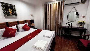 Habitación doble Deluxe de uso individual | Cortinas blackout, insonorización y tabla de planchar con plancha