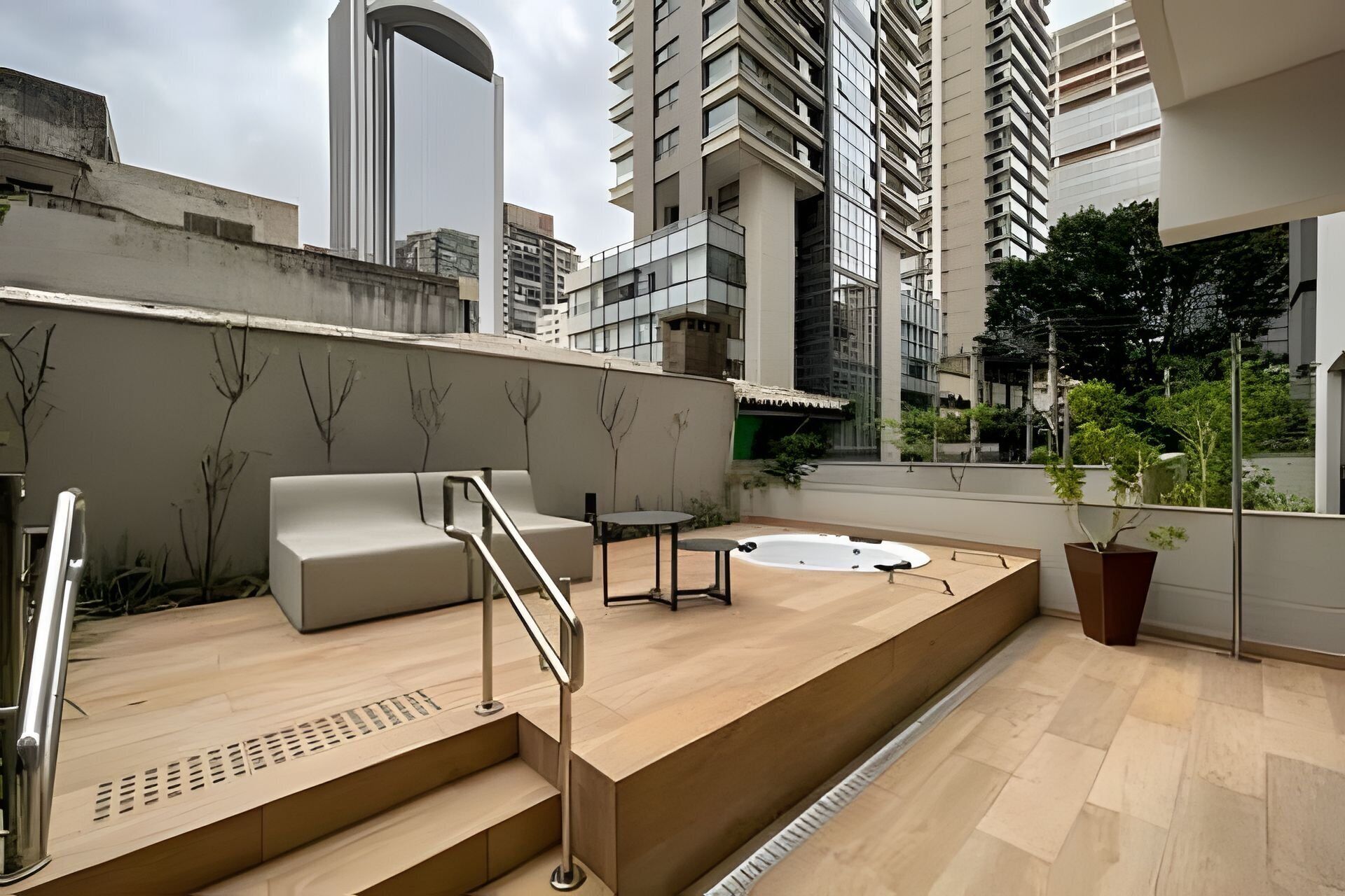 Apartamento design | Hidromassagem externa