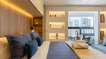 Superior Apartment | Langsir/tirai gelap terus, seterika/papan seterika, Wi-fi percuma