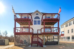 Exterior - Walk to Beach! KDH Home w/ Hot Tub (Kill Devil Hills)