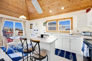 Fridge, microwave, oven, stovetop - Walk to Beach! KDH Home w/ Hot Tub (Kill Devil Hills)