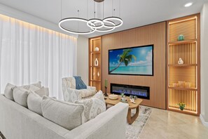 Een televisie en videogames