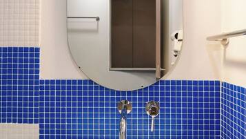 Hair dryer, towels