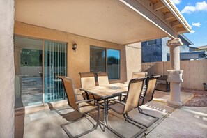 Outdoor dining - Family Oasis w/ Heated Pool near Spring Training! (Peoria)