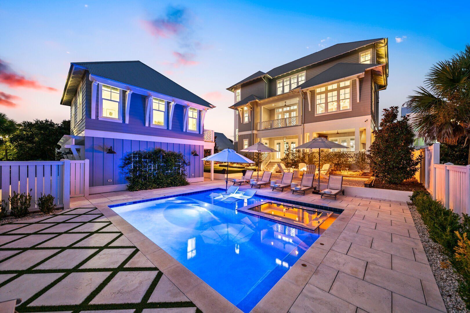 Et oppvarmet basseng