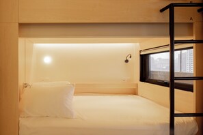 Memory foam -patjalliset sängyt, minibaari (osa tuotteista ilmaisia)