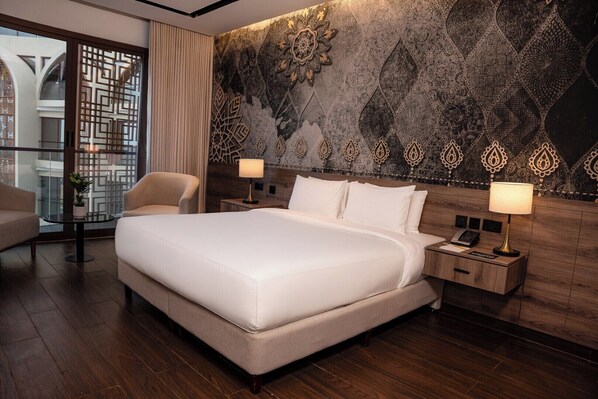 Select Comfort beds, in-room safe, desk, laptop workspace - Golden Tulip Muscat The Village (Seeb)