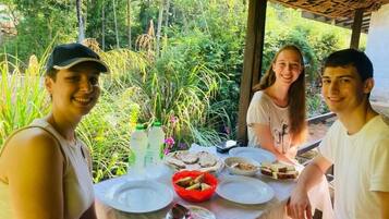 Deluxe Double Room, Balcony, Garden View | Outdoor dining