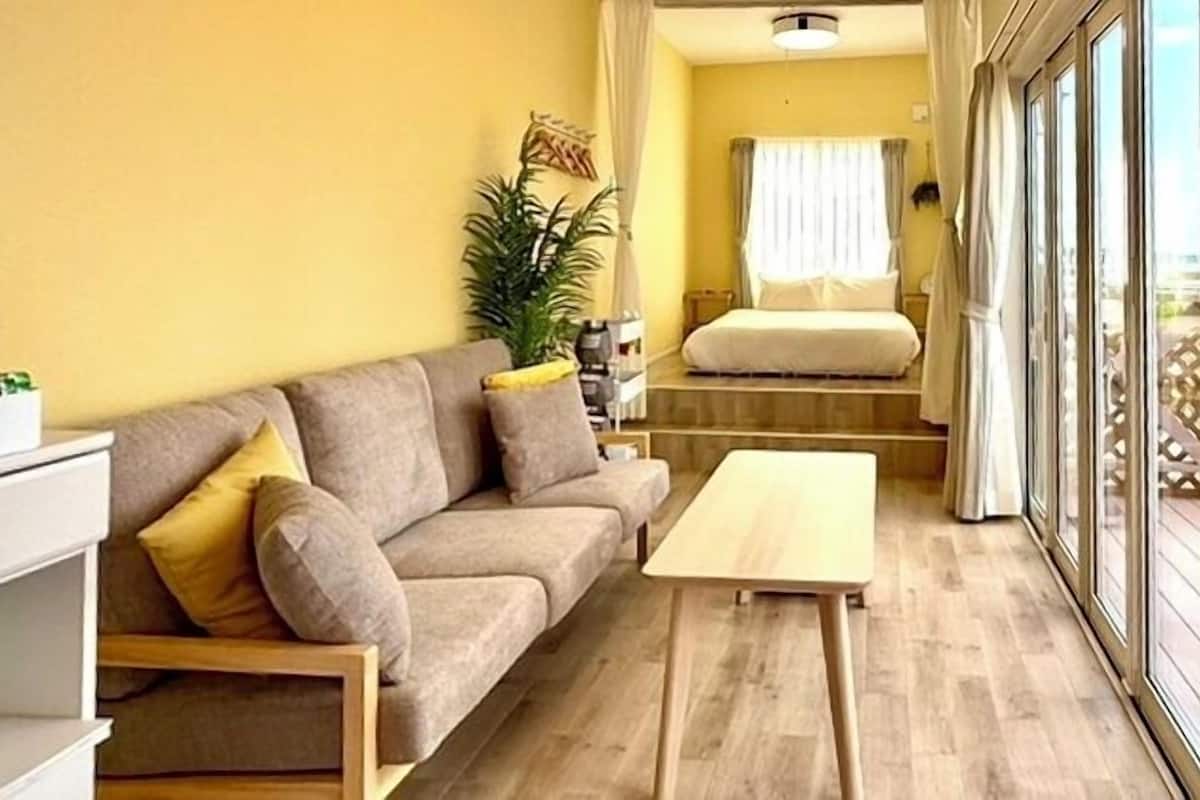 Phòng đôi, 1 phòng ngủ, không hút thuốc (Fleur(Upto2Guests)w/FirePit&BBQGrill) | Truy cập Internet không dây miễn phí, trang trí khác biệt 