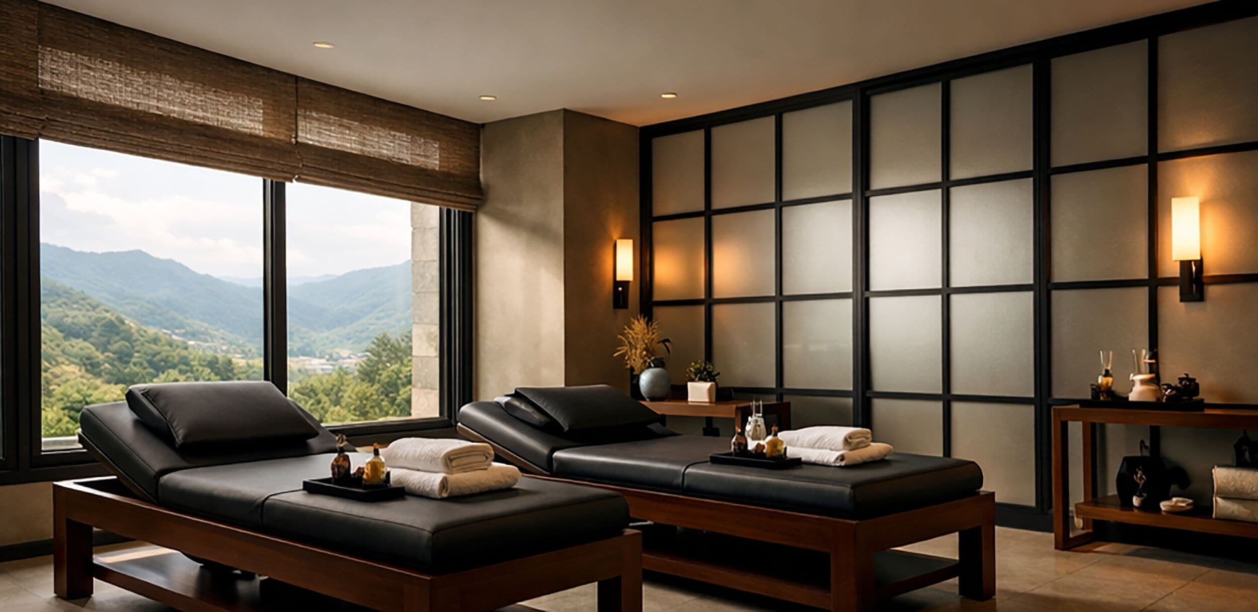 Couples treatment room(s), body treatments, hydrotherapy, aromatherapy