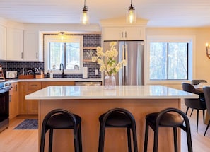 Private kitchen - Saco River Home w/ HotTub, Fireplace, Fire Pit (Center Conway)