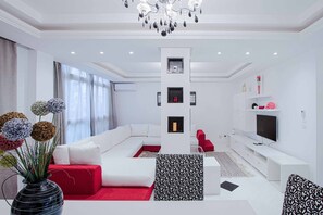 Apartment, 1 Bedroom, Smoking | Living room - L'onde du Lac - Chic Apartment With Private Suite (Tunis)