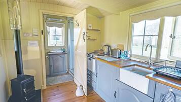 Fridge, oven, stovetop, toaster