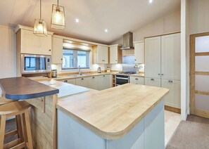 Fridge, oven, stovetop, toaster